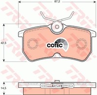 Trw GDB1354 Bremsbelagsatz, Scheibenbremse FüR Ford, Ford Australien