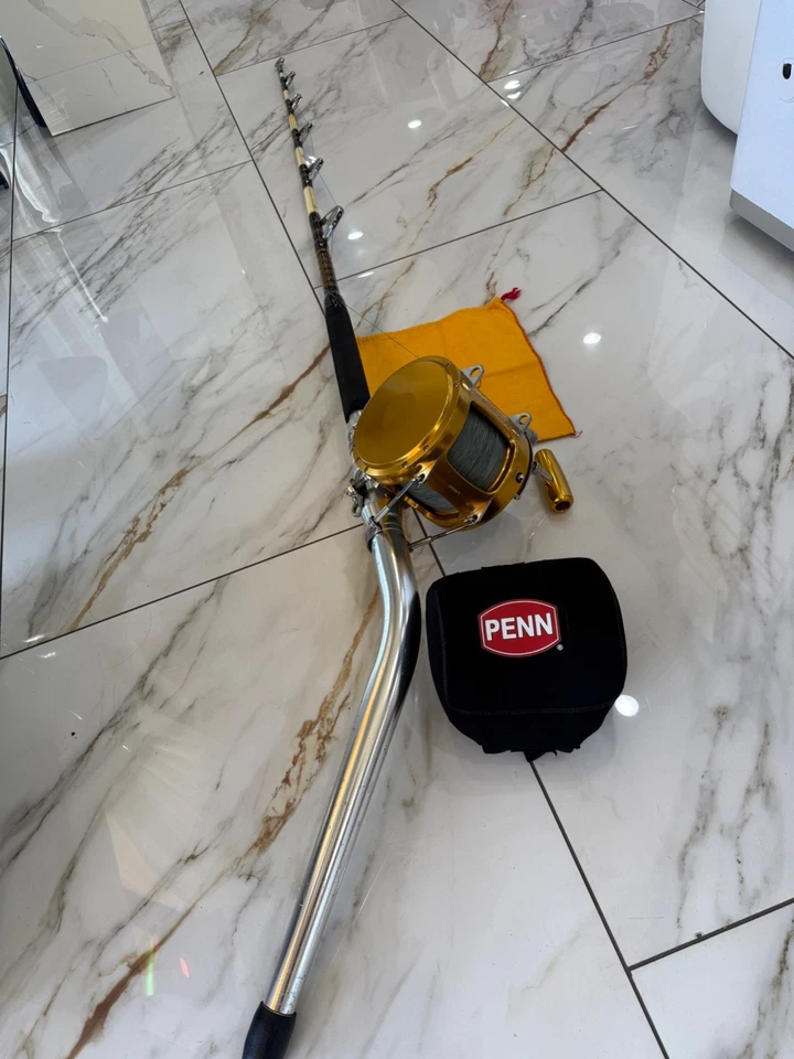 Penn International 2130 IGFA 130lb combo & Penn 130 ST 2 speed reel, very rare - Image 3 of 4