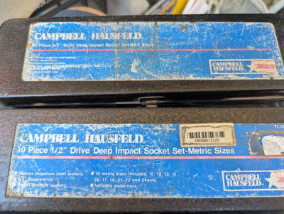 #ad Campbell Hausfeld 1 2quot; Drive Deep Impact Socket Set SAE amp; Metric TL1029 TL1031 $22.39