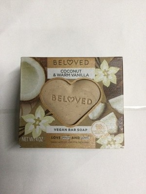 Beloved Coconut & Warm Vanilla Vegan Bar Soap 4oz - NEW Sealed