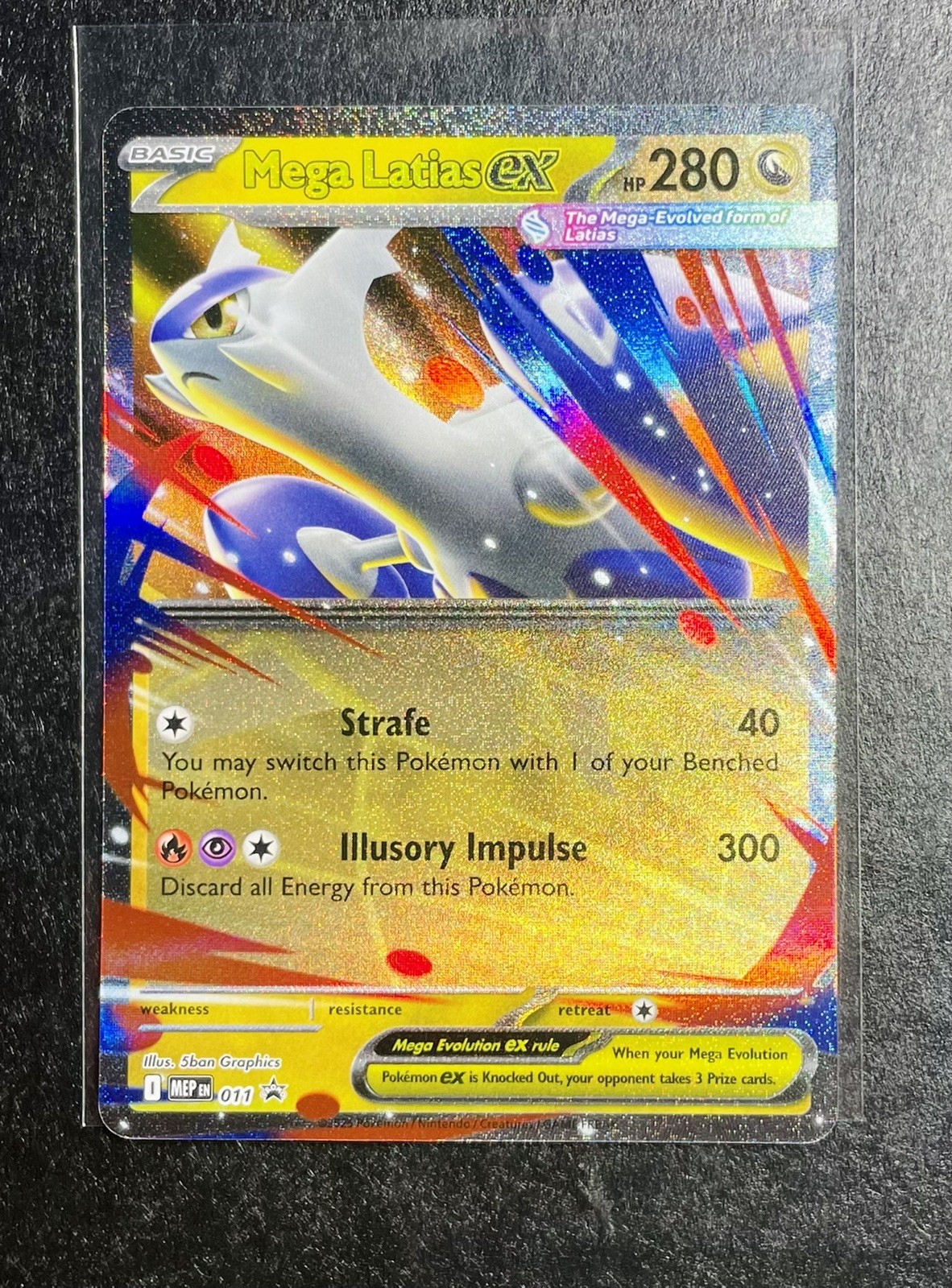 Pokemon MEGA EVOLUTION Mega Latias ex Black Star Promo 011 ¡ENVÍO AHORA! Pack Fresco