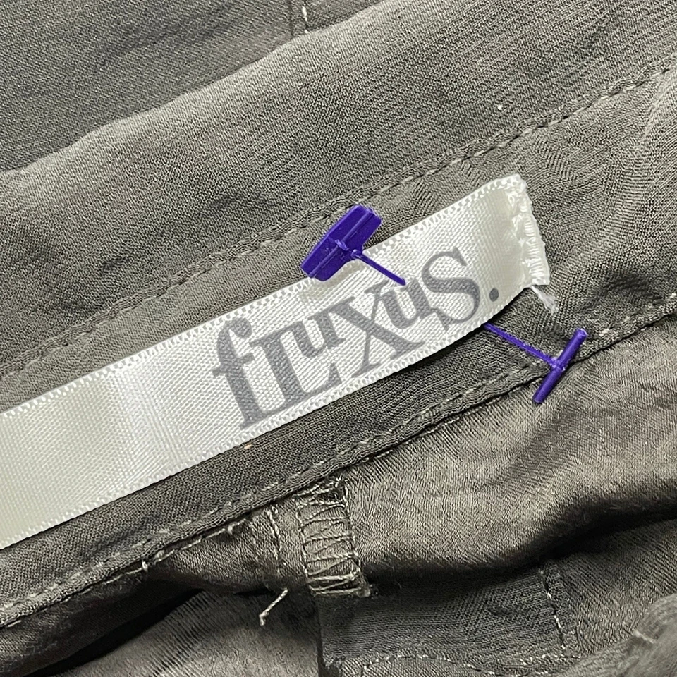 Fluxus Blouse Women XS Gray Button Up Shirt Long Sleeve Made in USA Minimalist - Image 3 of 4