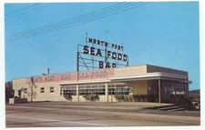 Neptune NJ Mort's Port Sea Food Bar Restaurant Postcard New Jersey