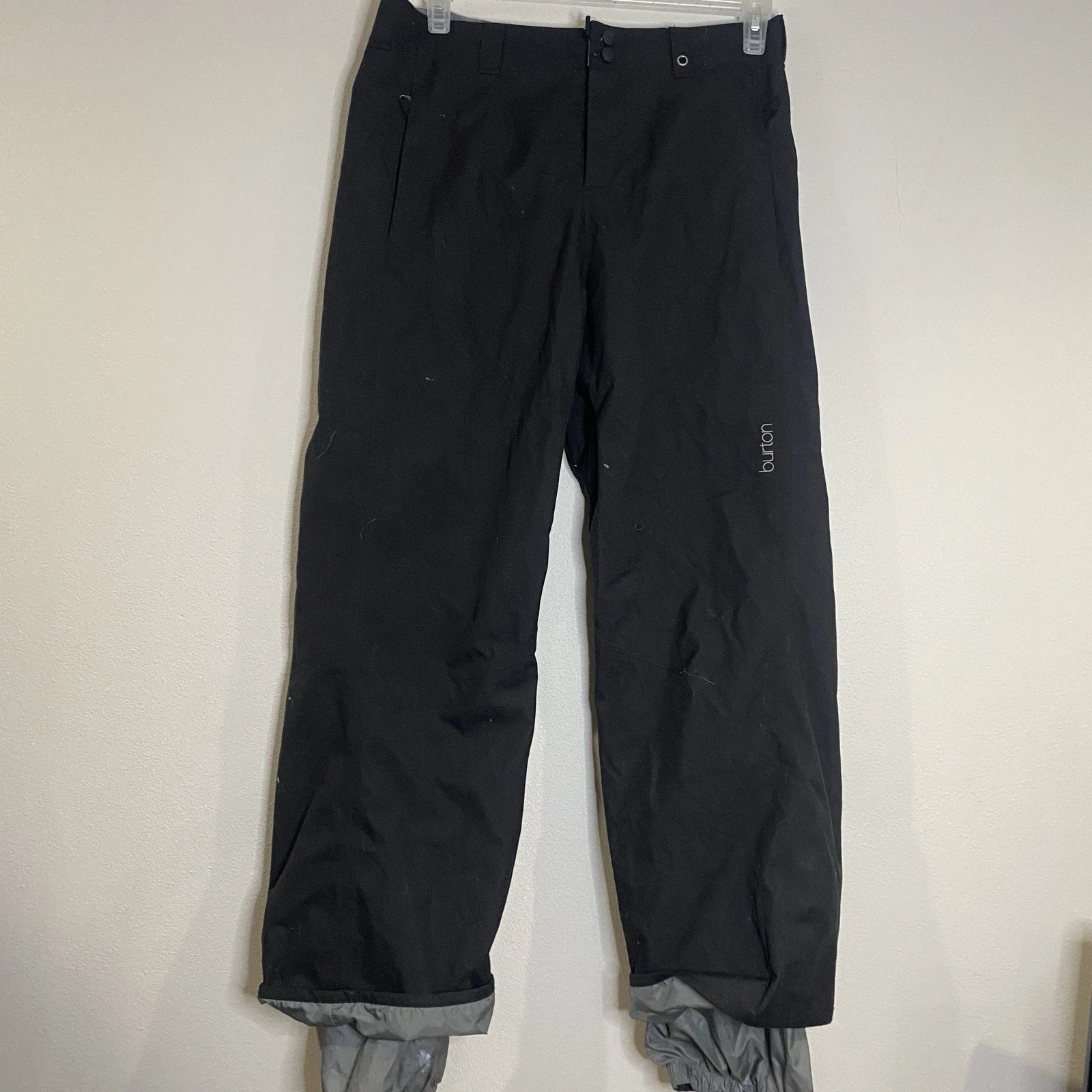 Burton Black Snow Pants Water Resistant Mens Medium Ski Snowboard