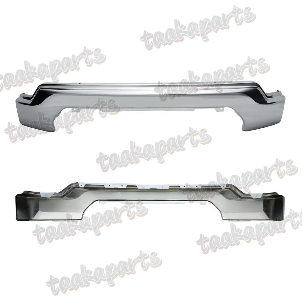 Chrome Front Bumper Face Bar W/O Sensor Hole For GMC Sierra 1500 2019-2021 Foto 3 de 4