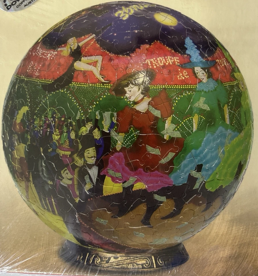 Blue Opal Puzzleball Moulin Rouge 3D Sphere Puzzle Special Edition - New Sealed - Image 2 of 4