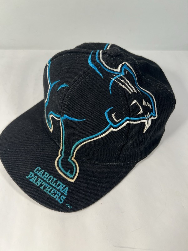 Vtg Original Carolina Panthers Rare AllOver Big Logo Snapback G-Cap Hat The Game