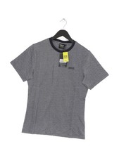 Image of Barbour Men's T-Shirt S Blue 100% Cotton Basic New with tags
