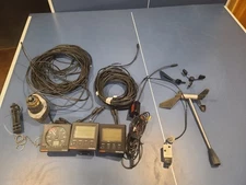 Autohelm ST50 depth and wind instrument system with transducers