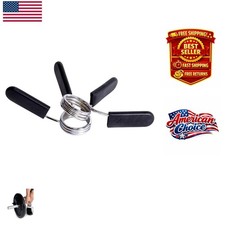 Olympic 2-Inch Spring Clip Collars - Elegant Chrome Finish for Weight Safety