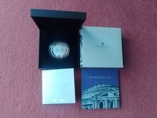 2021 UK 150th Ann Royal Albert Hall Silver Proof £5 Coin Boxed with COA