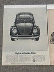 Vintage Volkswagen Beetle Magazine Advertisements 10x13 Lot Of 2 — photo 2