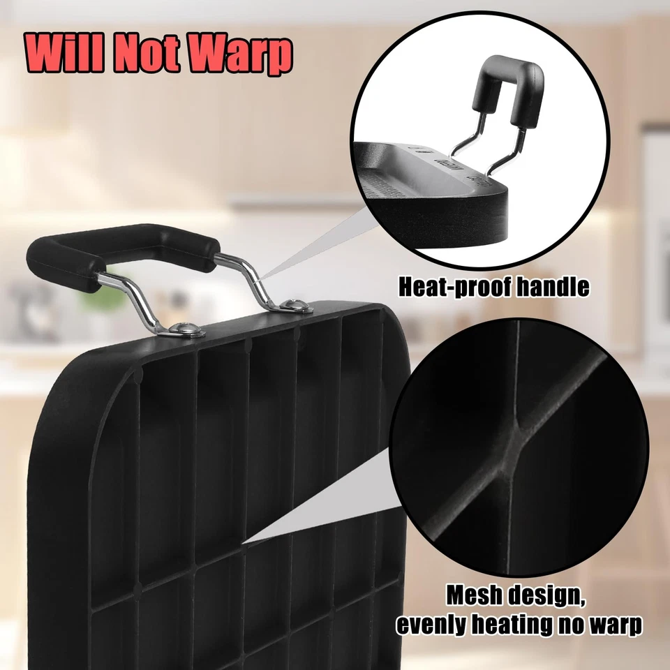 Stove Top Griddle, 22 Inch 2 Burner Large Grill Pan for Stove Top, Non-Stick ... - Image 4 of 4