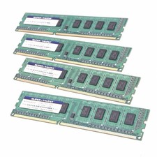 Lot of 4 Super Talent W1333UA1GH Hynix RAM Modules, 1GB DDR3-1333, 240-Pin DIMM