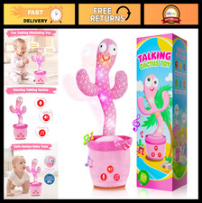 Dancing Talking Cactus Toy for Toddlers, Interactive Baby Gift, Mimics Sings,