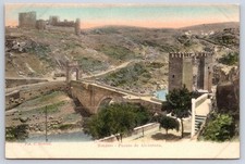 Antique Spain Postcard TOLEDO Puente de Alcantara Bridge 1910s
