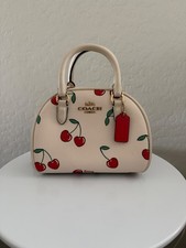 Coach Sydney Satchel Cherry Print   
