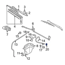For Toyota Corolla 1998-2002 Toyota 8538102020 Front Windshield Washer Nozzle