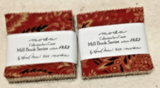 2 Moda Mill Book Series Mini Charm Pack 2.5"x2.5" Quilt Fabric 42 Pieces
