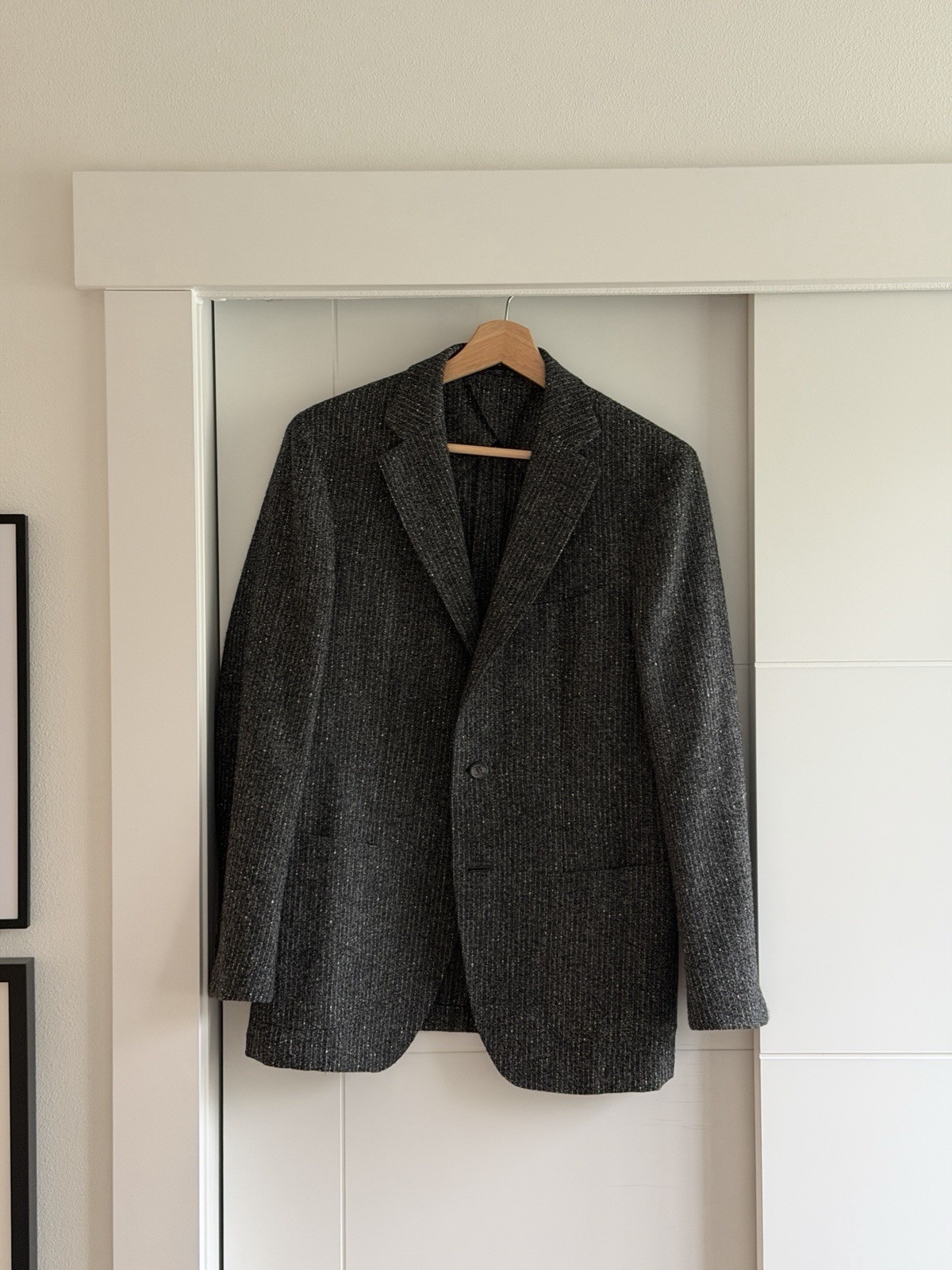Suitsupply Gray Wool Alpaca Men's Sport Coat 38S Regular Fit Single-Breasted