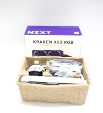 NZXT Kraken X53 RGB 240mm Liquid CPU Cooler RL-KRX53-RW Few Parts Miss "READ