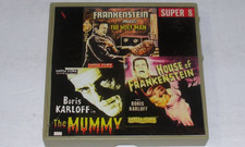 3 Horror Movies Combined Boris Karloff 200' Super 8 B W SILENT