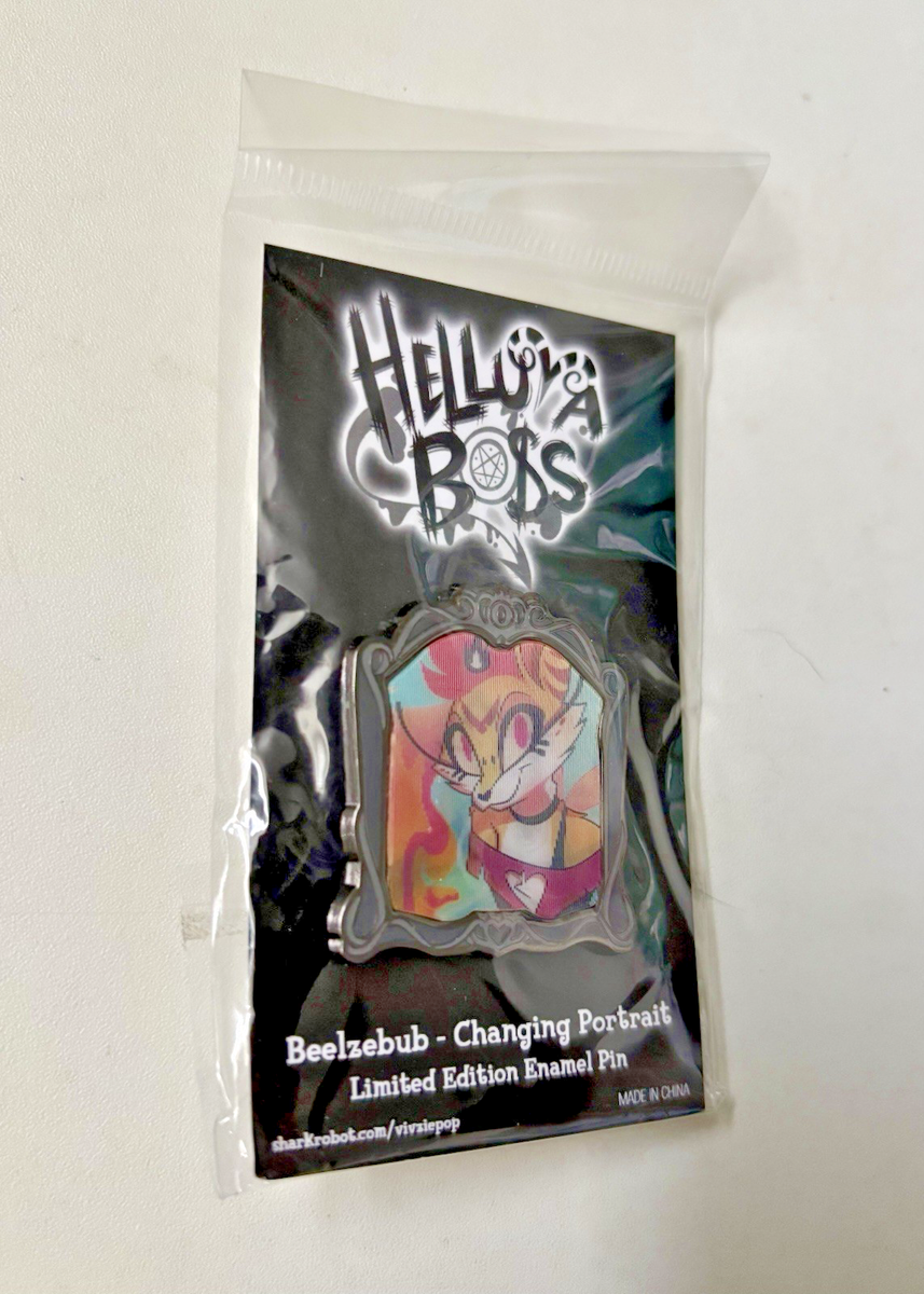 NEW 2023 Helluva Boss BEELZEBUB PORTRAIT Lenticular Changing Pin