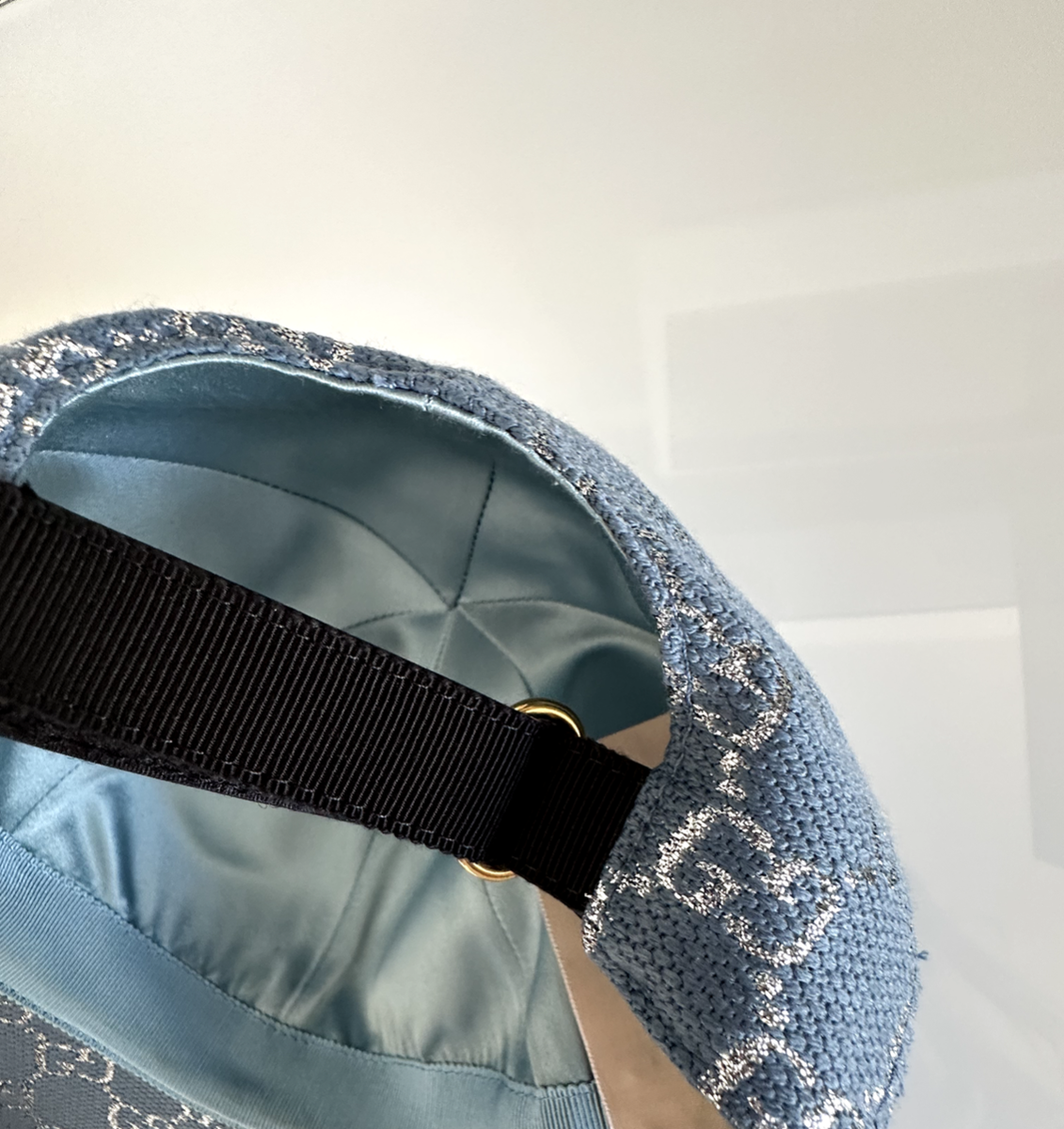Gucci Blue GG Denim Baseball Cap – GG Monogram Pattern, Size L