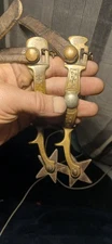  NORTH & JUDD ANTIQUE BRASS SPURS all original collectors dream 5* Anchor Marked