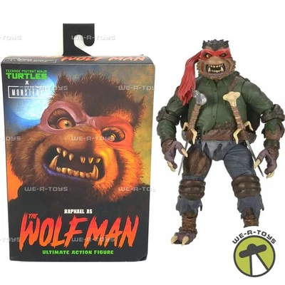Universal Monsters X TMNT Raphael as The Wolfman Action Figure NECA NEW - Image 1 of 4