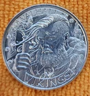 VALHALLA  VIKINGS  BERSERKERS  ODIN OWNS YE ALL  1 oz  .999 FINE SILVER ROUND