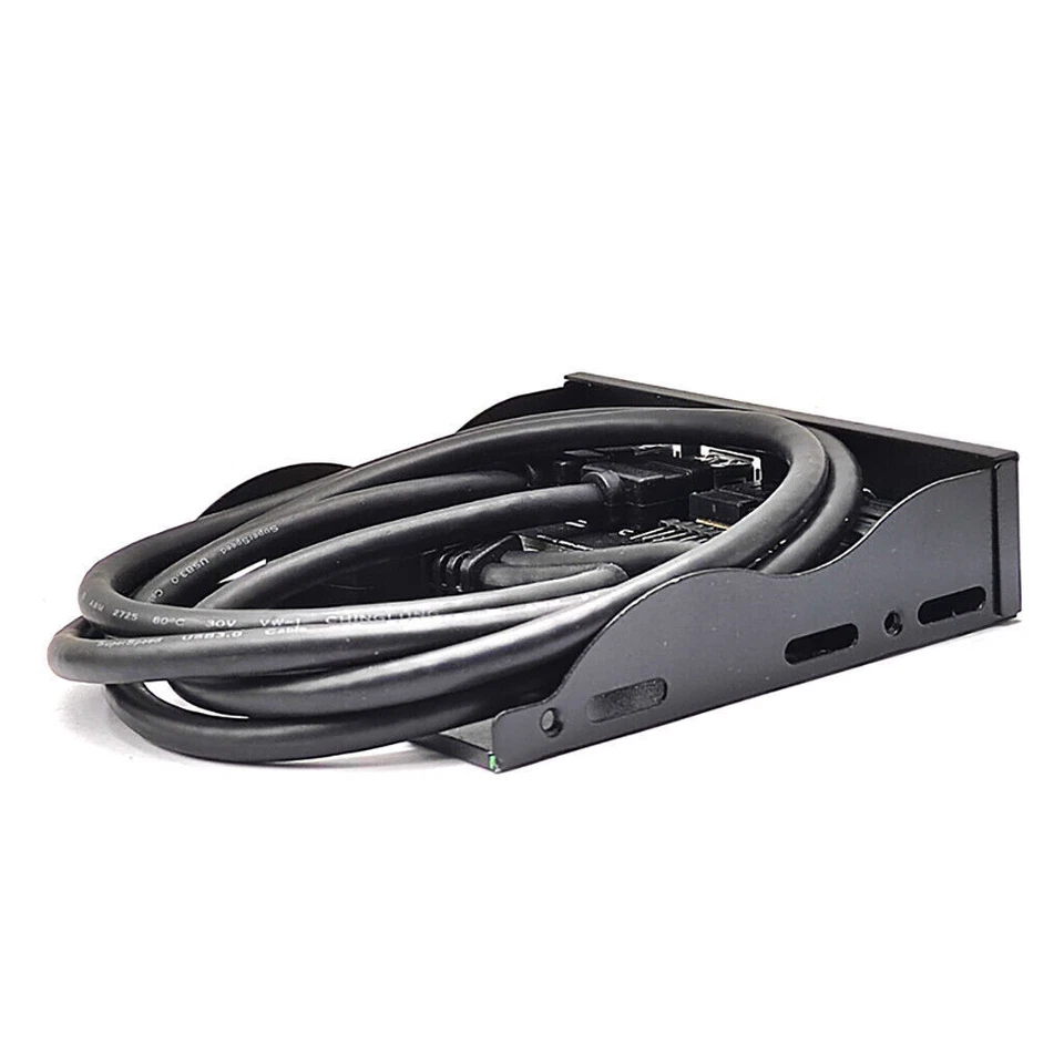 JMT 3.5in USB3.2 Gen2 Floppy Drive Front Panel 10Gbps with Audio Port USB-C Port - Image 4 of 4