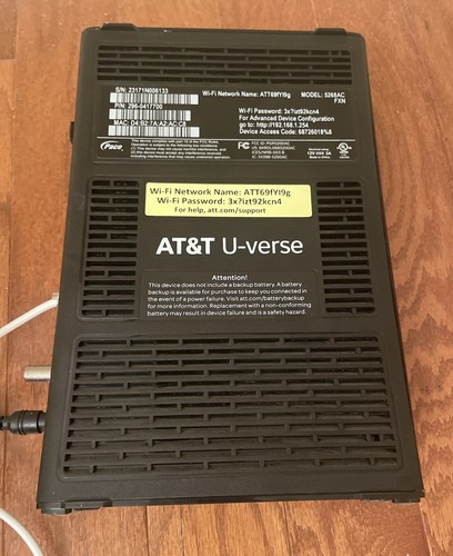 AT&T U-Verse Pace 5268AC FXN Gateway Internet Wireless Modem Router FREE SHIP - Imagen 4 de 4
