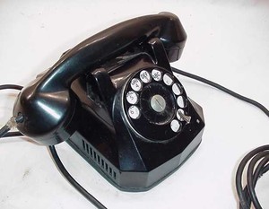 VINTAGE-BLACK-ART-DECO-MONOPHONE-TELEPHONE