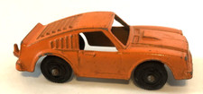 Vintage Tootsietoy- Made in USA- Ford Mustang-Fastback with Hitch Car -Orange