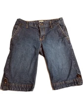 IZOD Cropped Blue Jeans Women's Size 6 Denim Knickers 5 Pocket Casual Stretch 