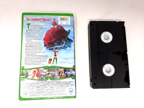 Dr. Seuss' How the Grinch Stole Christmas VHS Clamshell 2001 (Jim Carrey) - Picture 2 of 3