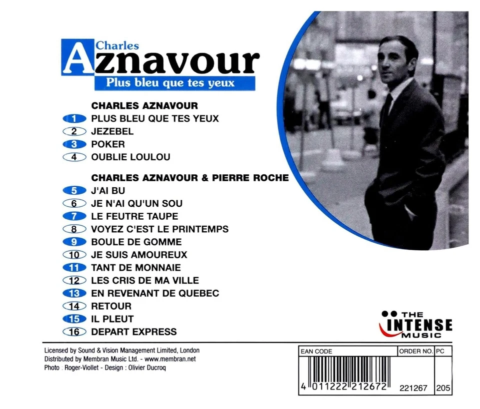 Plus Bleu Que Tes Yeux - Charles Aznavour | CD | Zustand NEUWERTIG - Bild 2 von 2