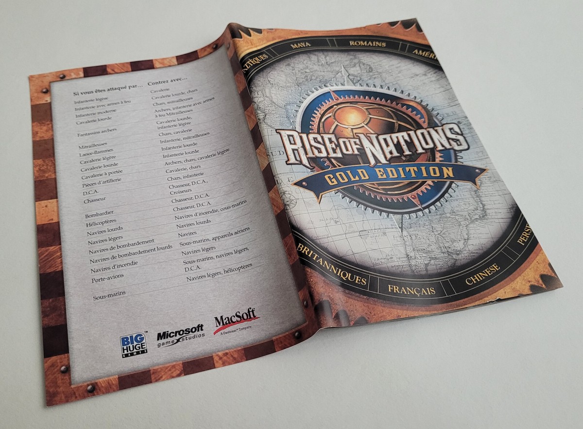 Rise of Nations Gold Edition de Macsoft - Mac
