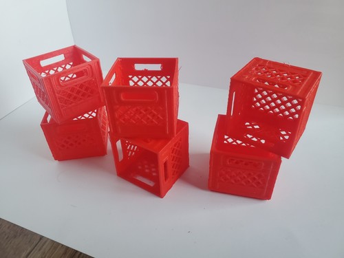 Milk Crate 1:10 Scale Vehicle Garage Store Grocery Miniatures 3D Printed - Picture 21 of 83
