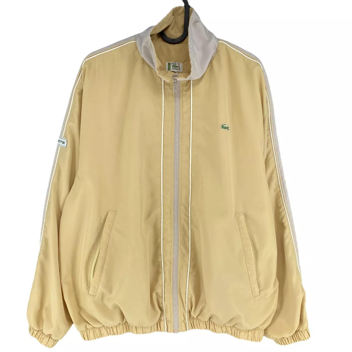 Beige lacoste jacket cheap