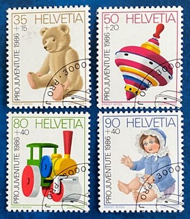 SCHWEIZ 1986 Mi Nr. 1331 1334 gestempelt