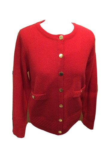 Ladies M\u0026S Classic Lambs wool Red 
