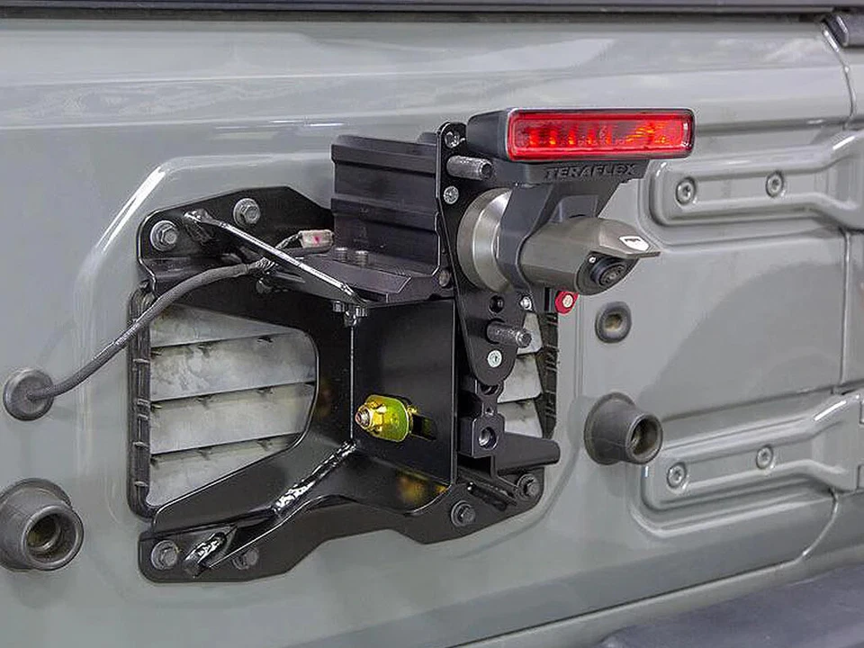 TeraFlex Alpha HD Adjustable Spare Tire Mounting Kit Black for 18-24 Jeep JL/JLU - Imagem 4 de 4