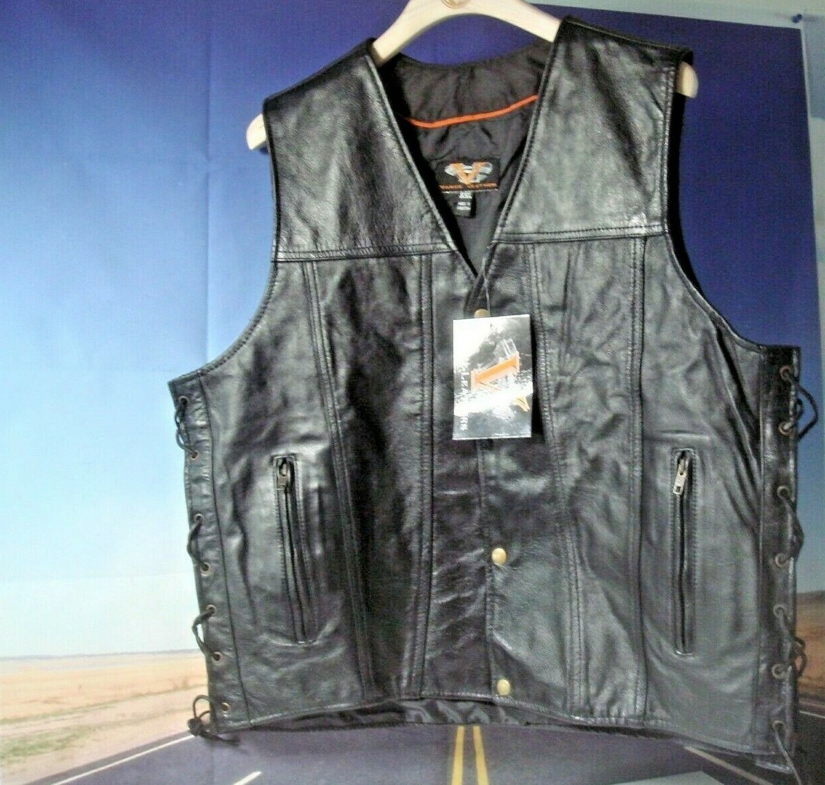 ジャケット・アウター 90's DS.PILOT black leather design vest Heros by Held Vintage 90s 00s Leather Biker Motorcycle