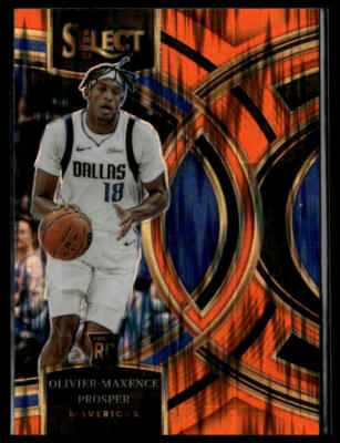 2023-24 Panini Select #112 Olivier-Maxence Prosper Orange Flash Prizms