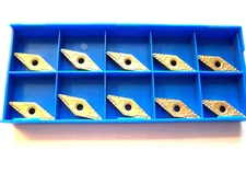 New 10 Pcs - VNMG 332-VF  Coated Cermet Inserts Korloy