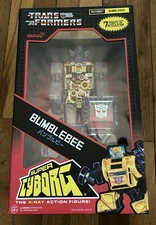 New In Box Super 7 Super Cyborg 11 Inch Transformer Bumblebee Clear Collectible