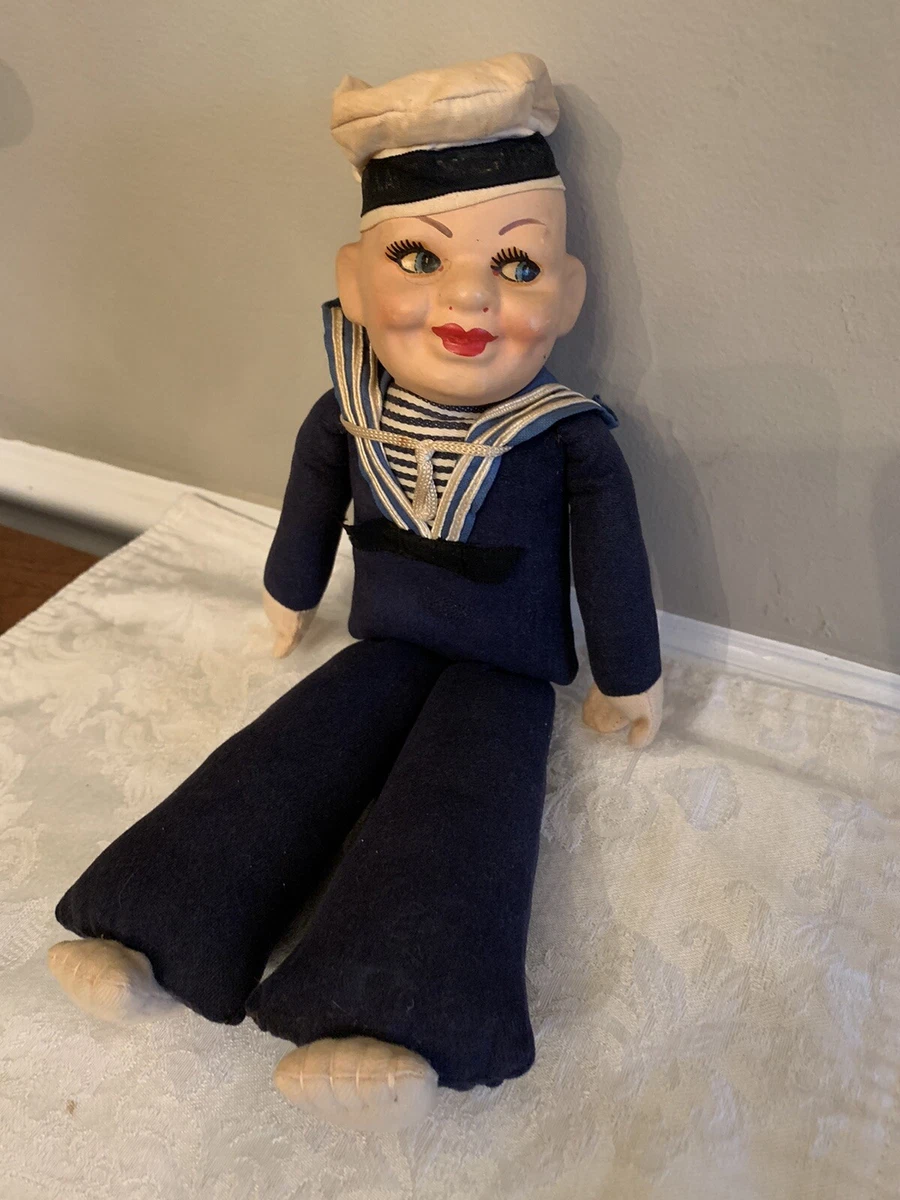 Vintage sailor cheap doll