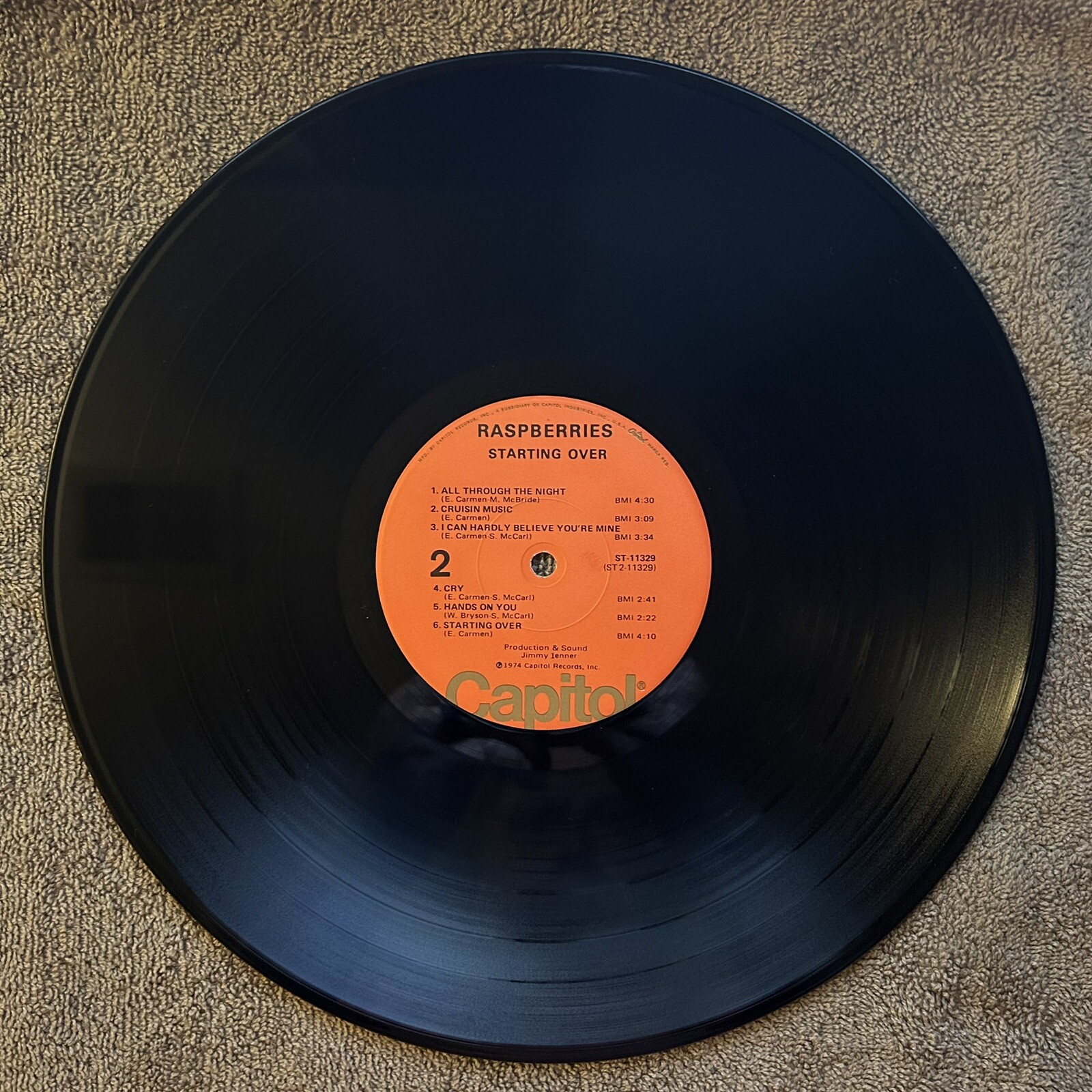 Raspberries Starting Over 1974 Vinyl LP Capitol ST11329 G eBay